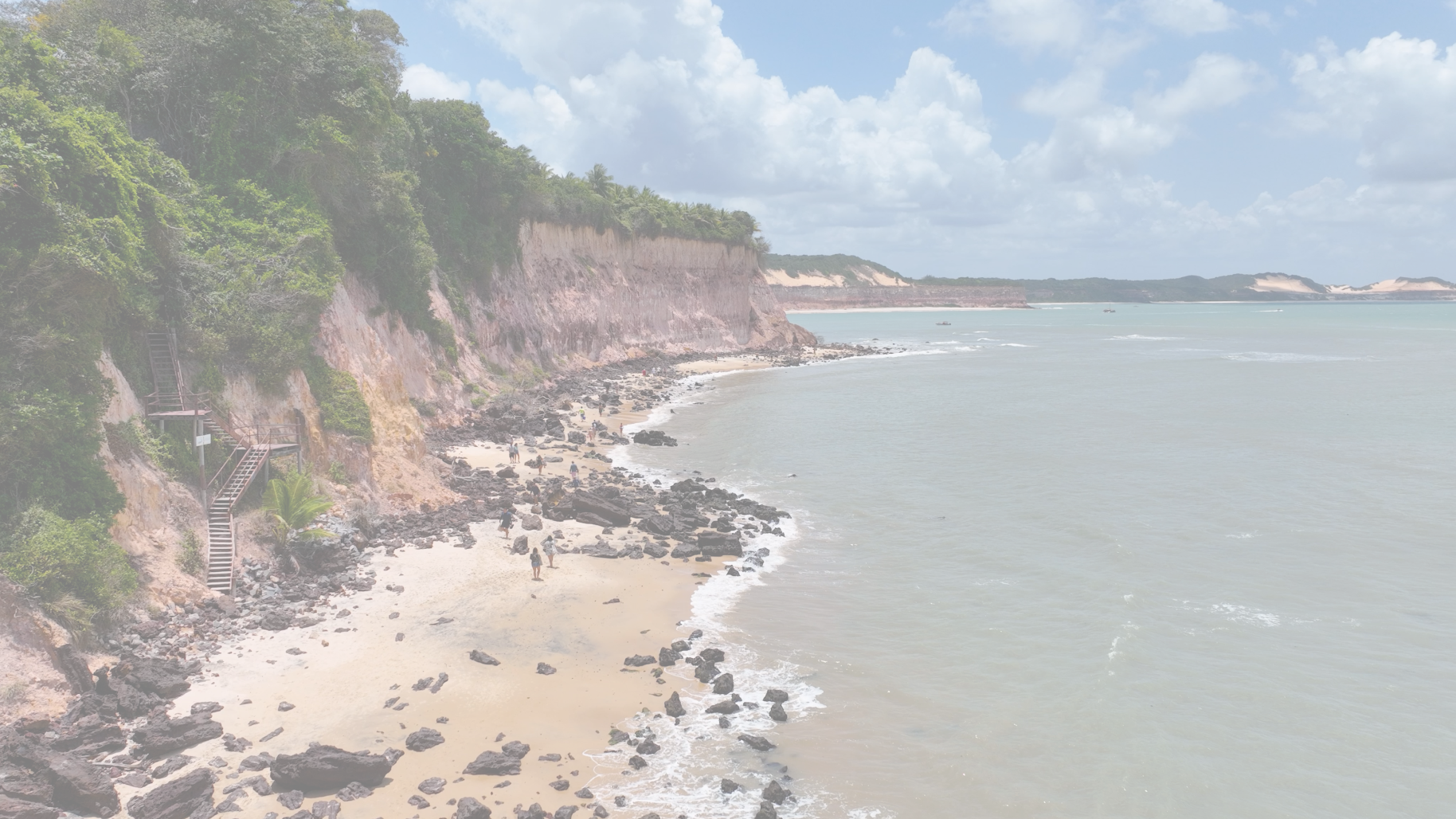 Praia tropical em Pipa